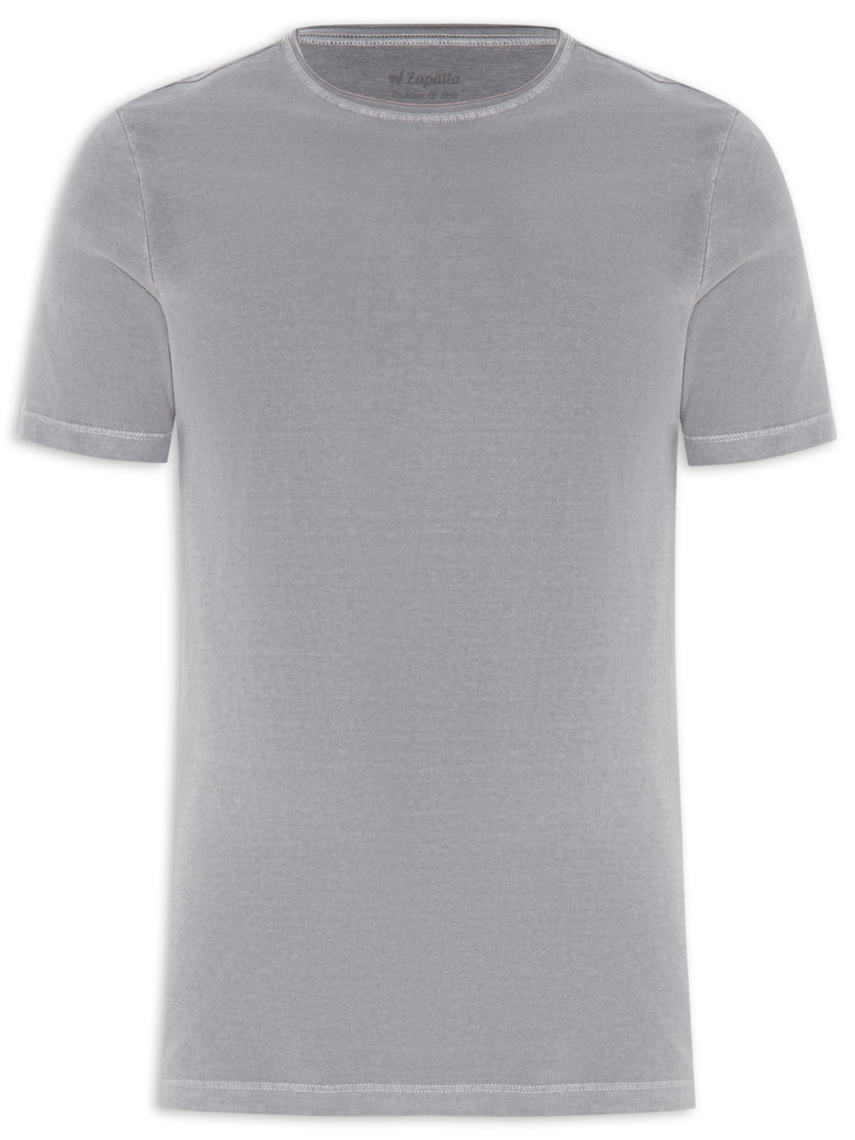 Camiseta Masculina Flor - Cinza