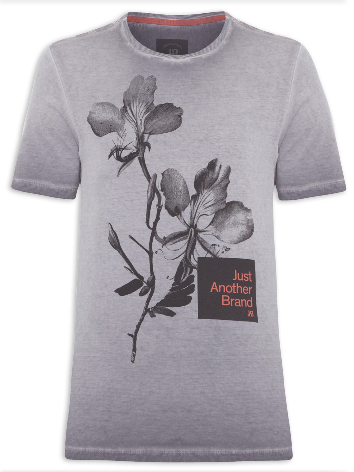 Camiseta Masculina Flower - Cinza