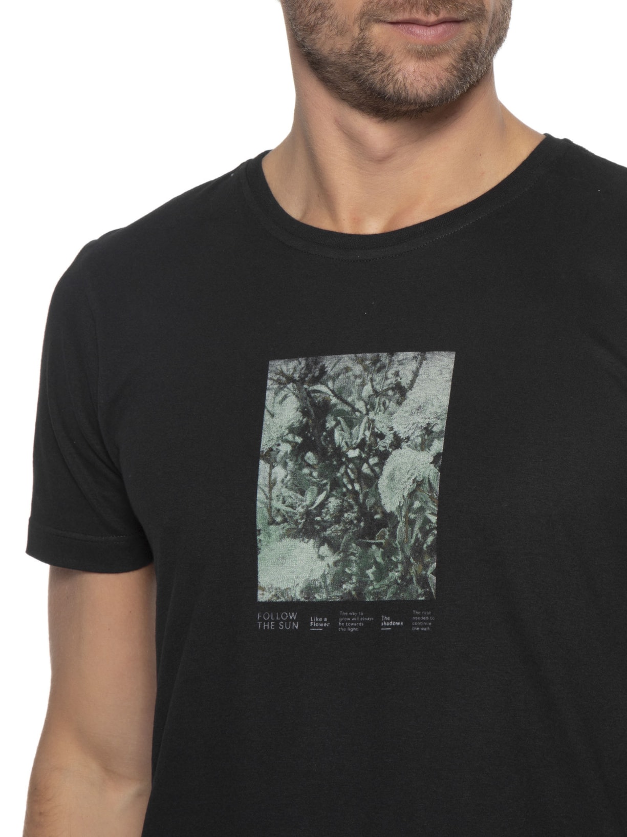 Camiseta Masculina Follow The Sun Preto Urbô
