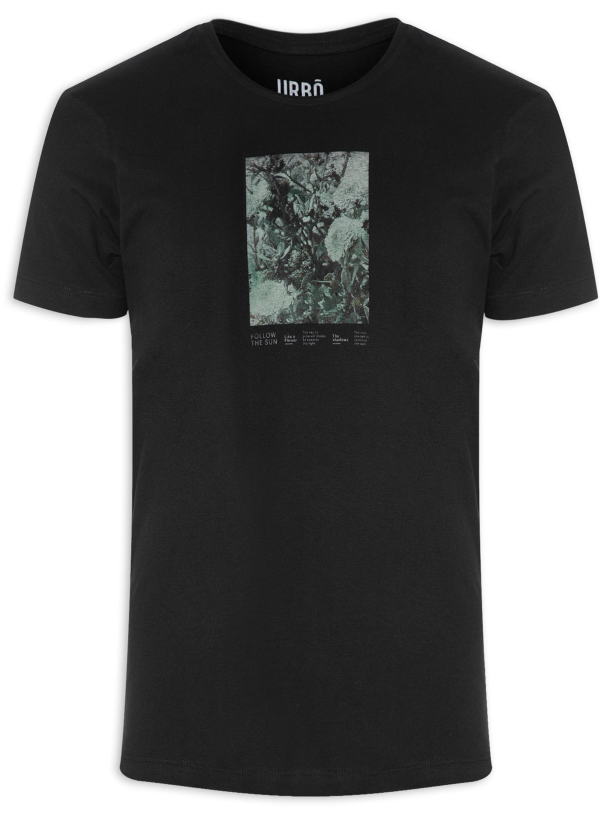 Camiseta Masculina Follow The Sun - Preto