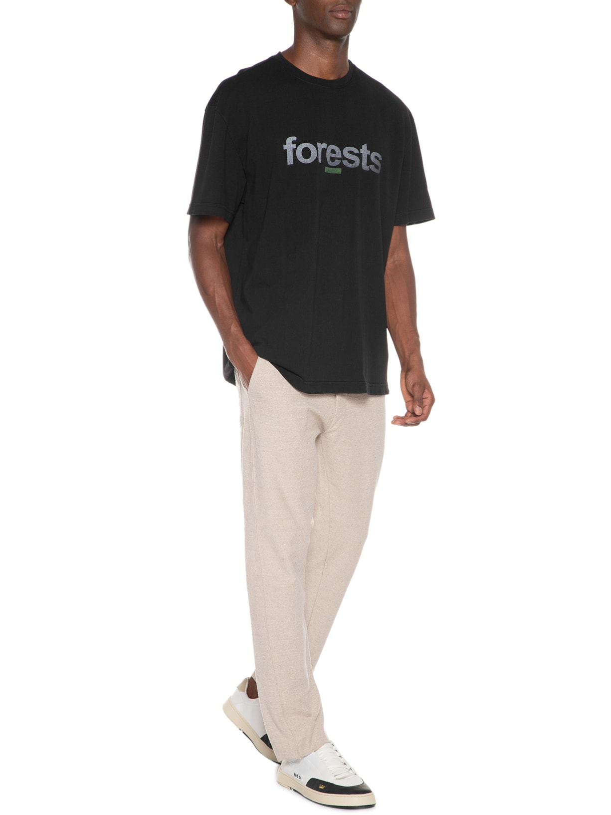 Camiseta Masculina Forest Brush Preto Osklen