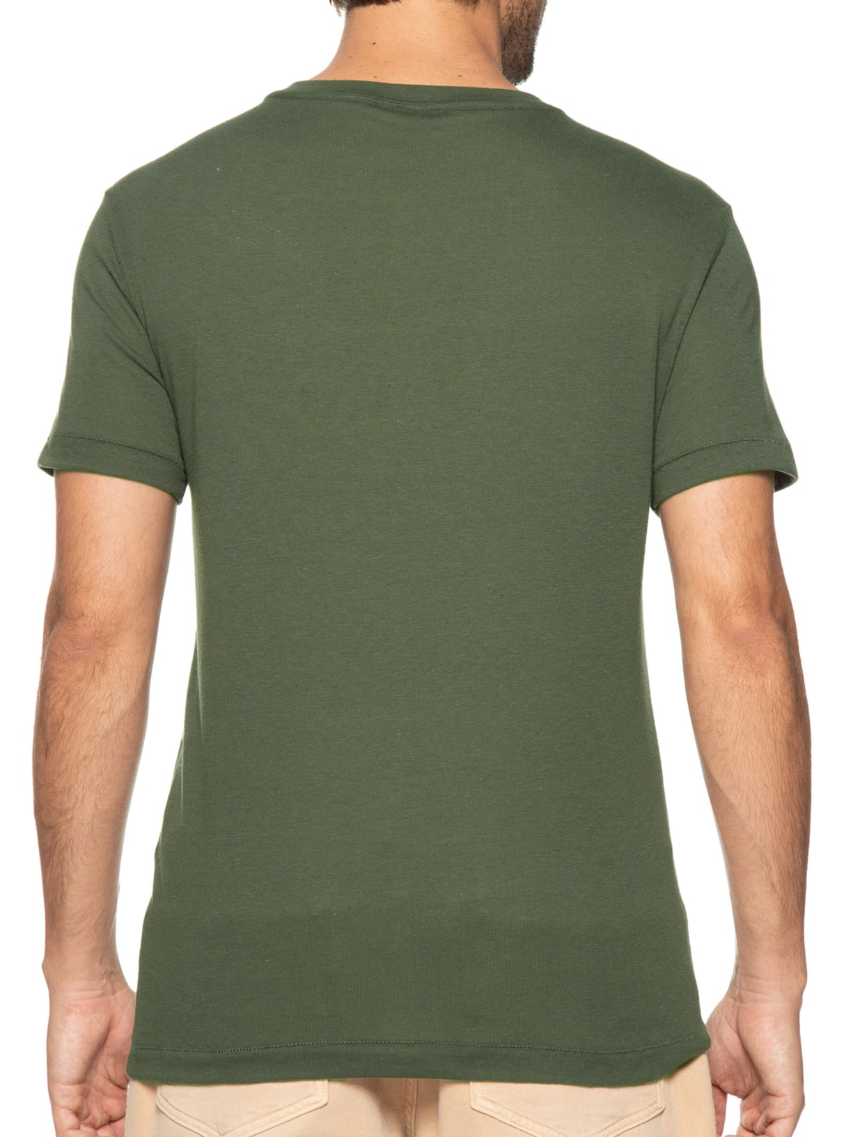 Camiseta Masculina Forest Manga Curta Verde Osklen