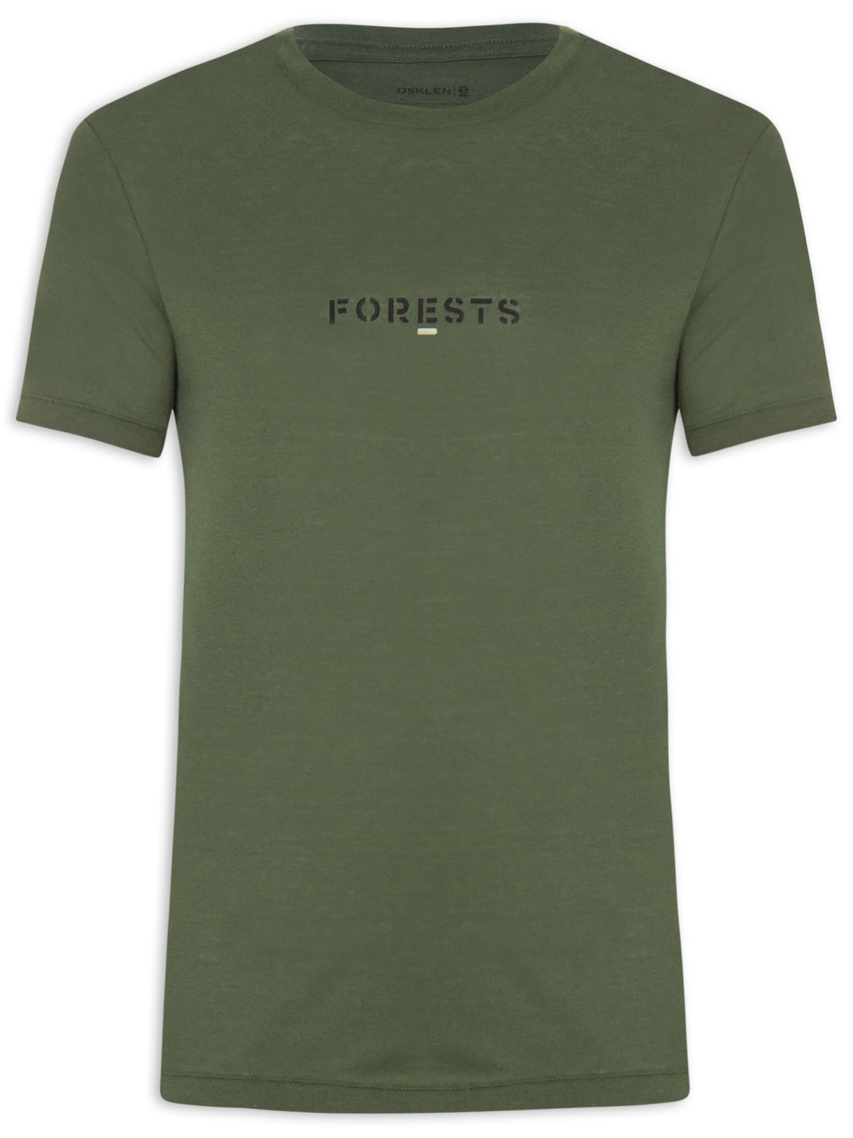 Camiseta Masculina Forest Manga Curta Verde Osklen