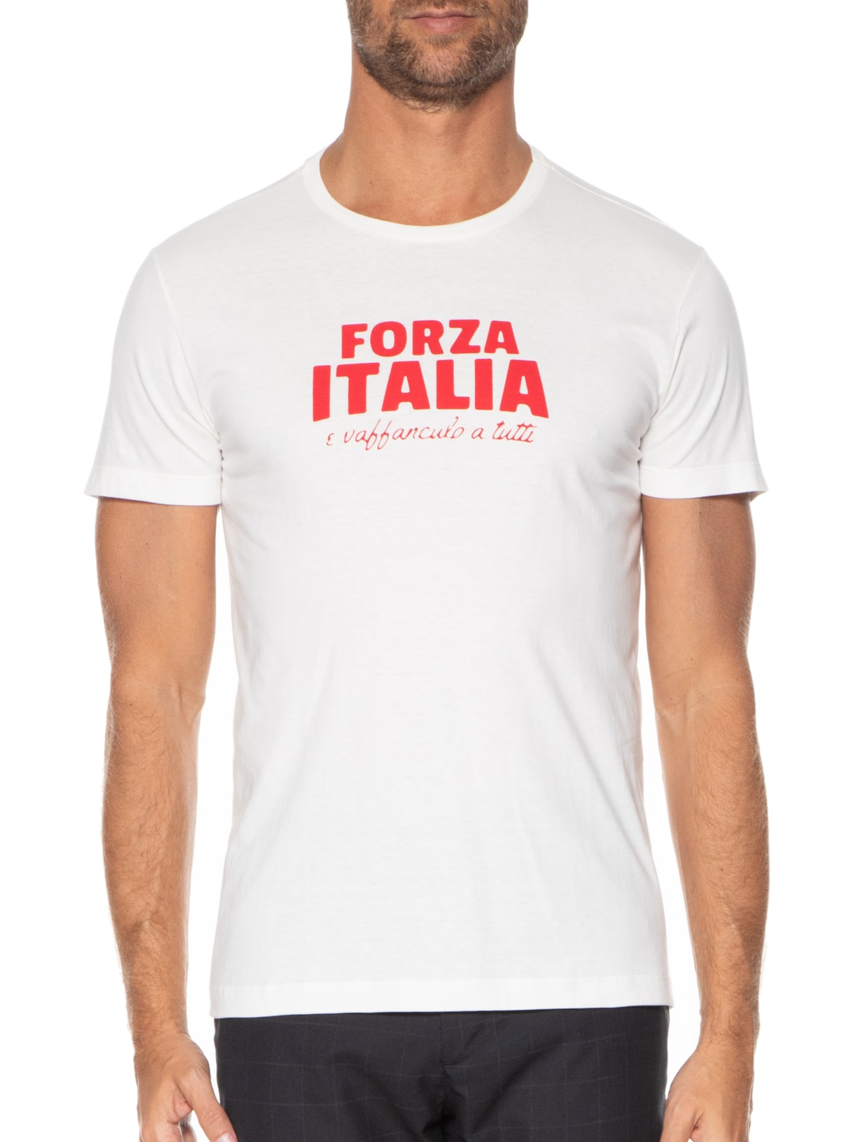 Camiseta Masculina Forza Italia Off White Sergio K