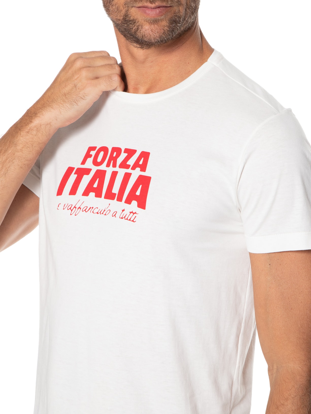 Camiseta Masculina Forza Italia Off White Sergio K