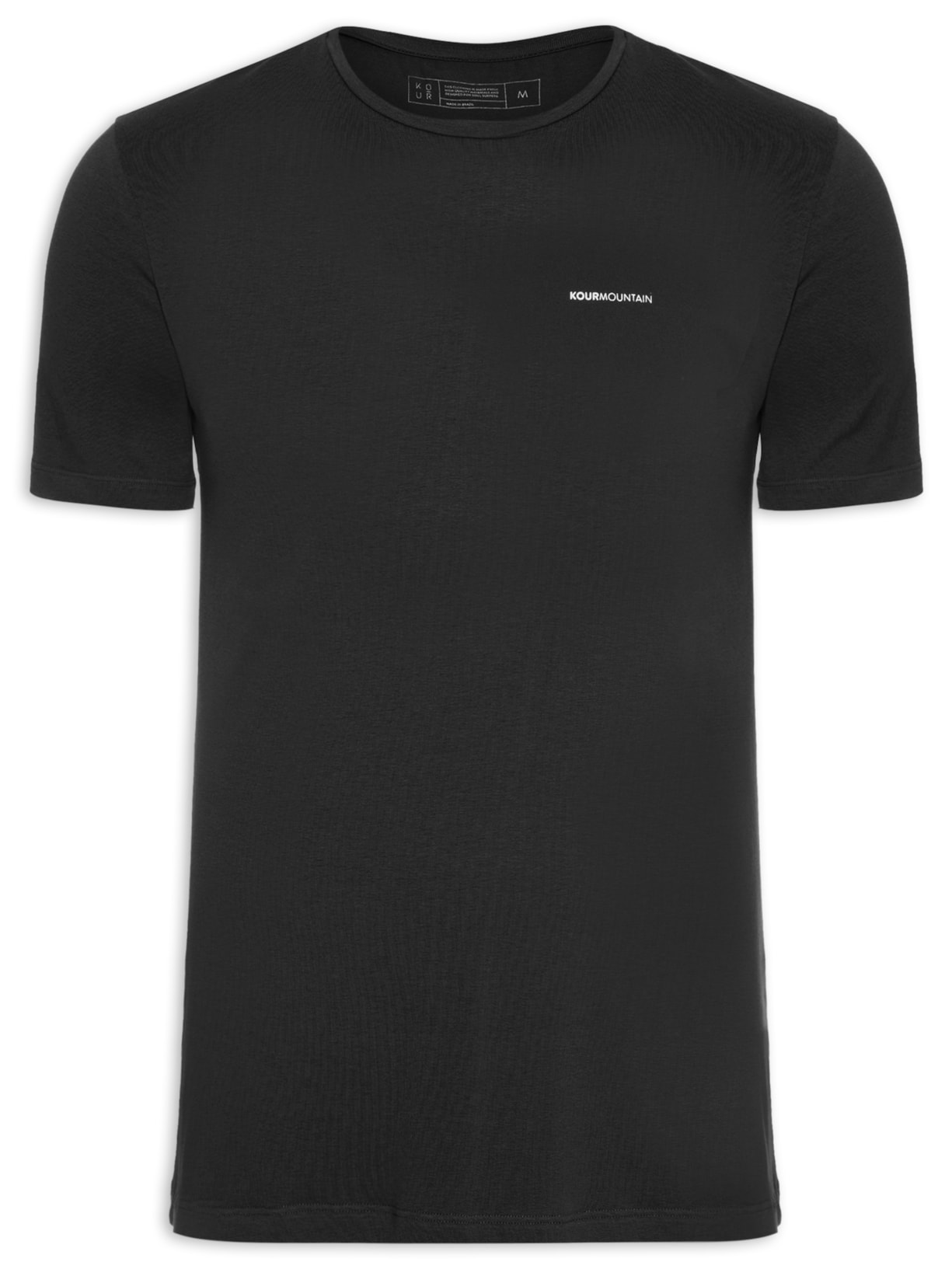 Camiseta Masculina Fotografia Montanha - Preto