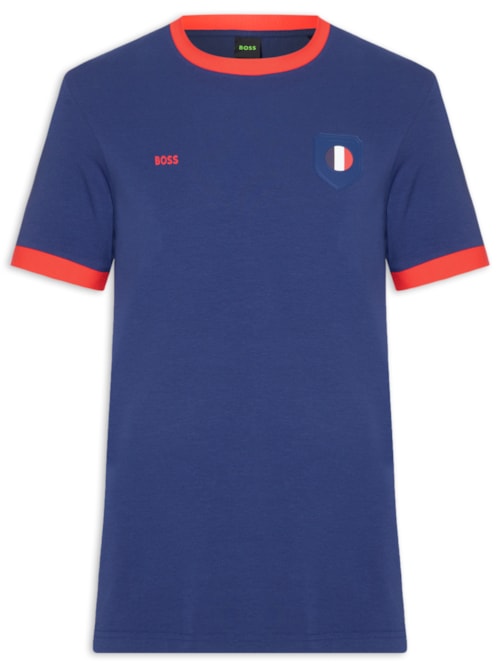 Camiseta Masculina França Copa Lux Tee - Azul