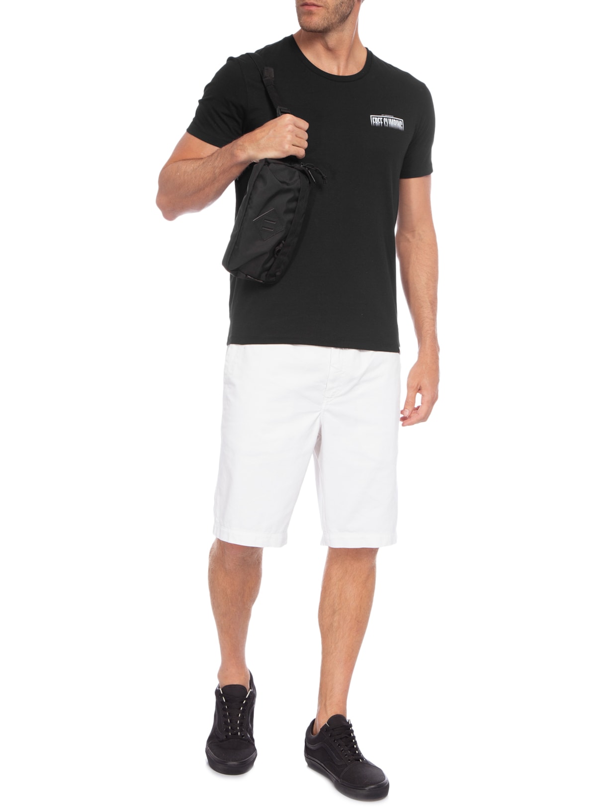 Camiseta Masculina Free Climbing Preto Jab