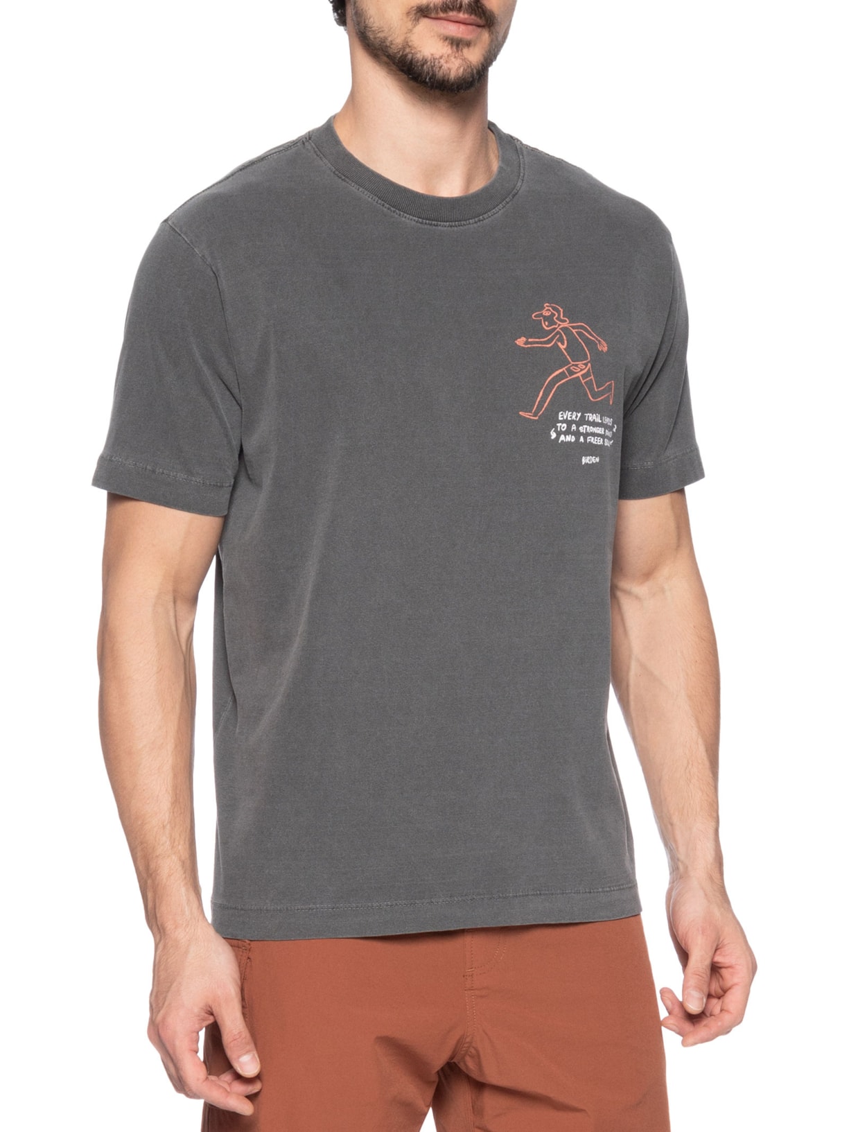 Camiseta Masculina Free Soul Cinza Birden