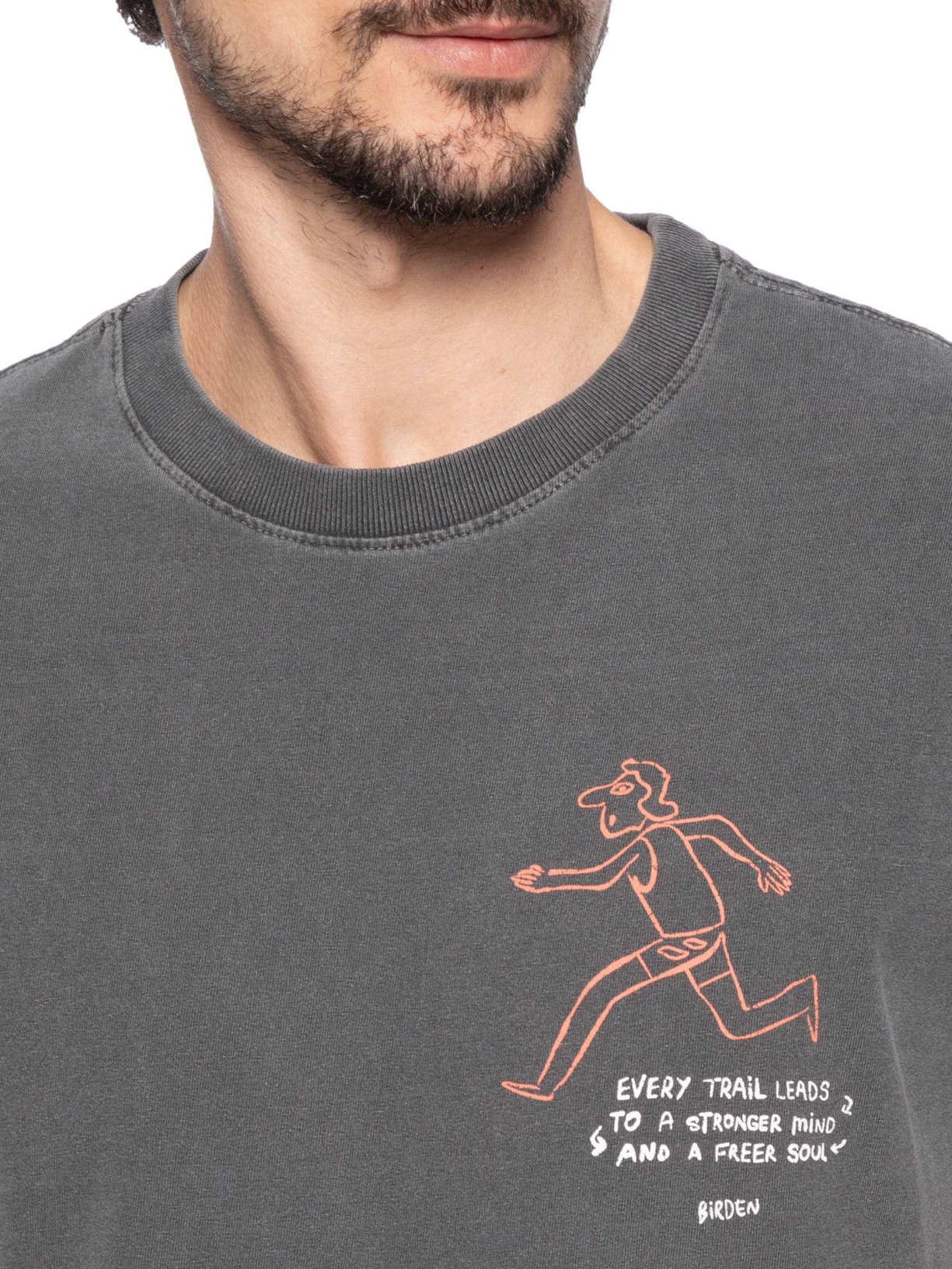 Camiseta Masculina Free Soul Cinza Birden