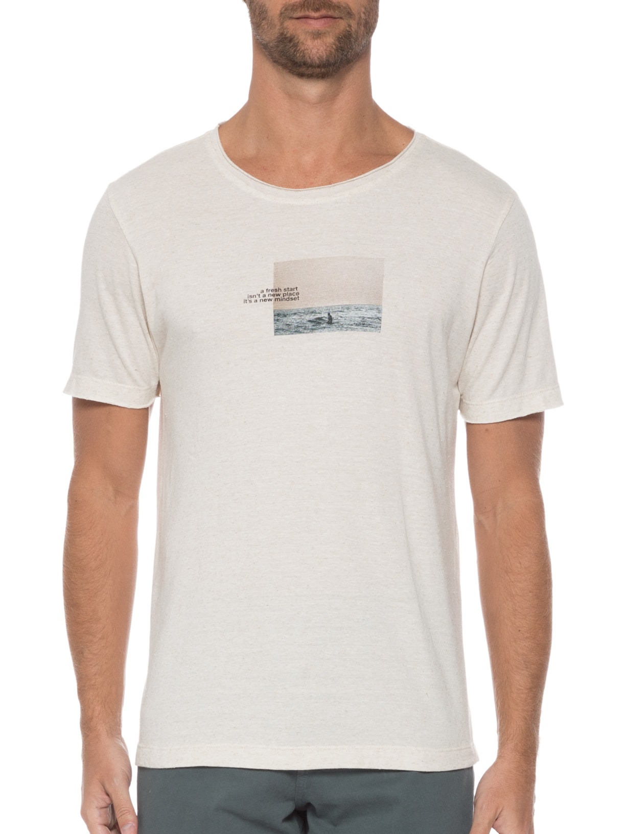 Camiseta Masculina Fresh Start Off White Urbô