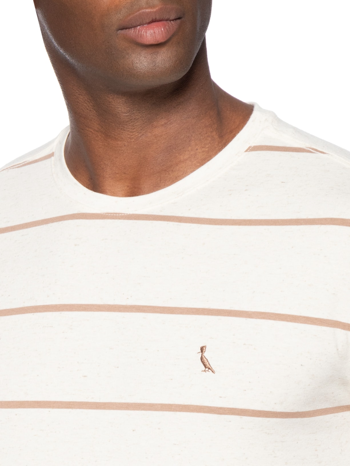 Camiseta Masculina Ft Linho Sol Bege Reserva