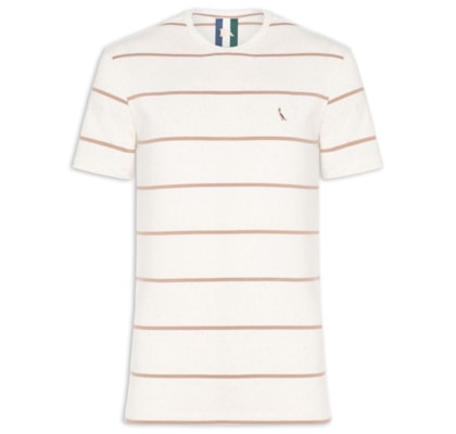 Camiseta Masculina Ft Linho Sol - Bege