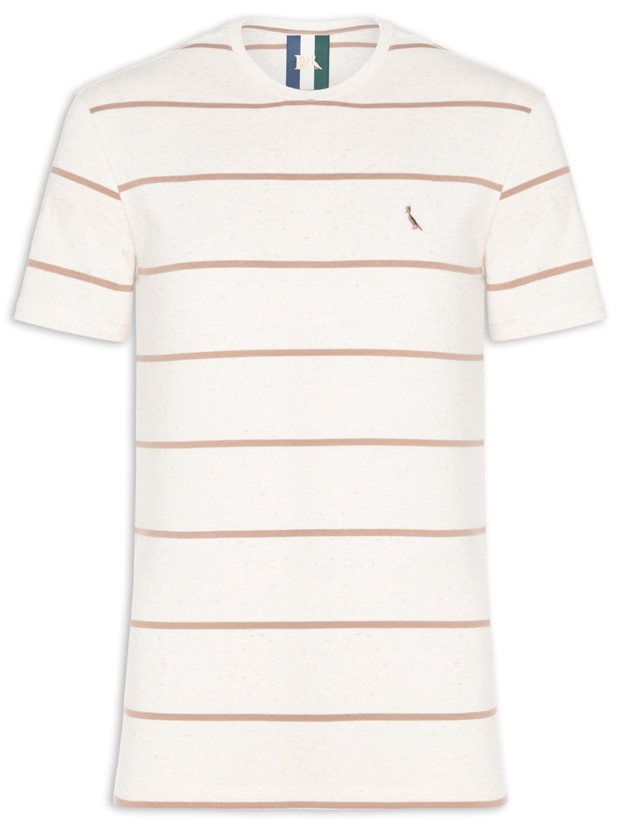 Camiseta Masculina Ft Linho Sol - Bege