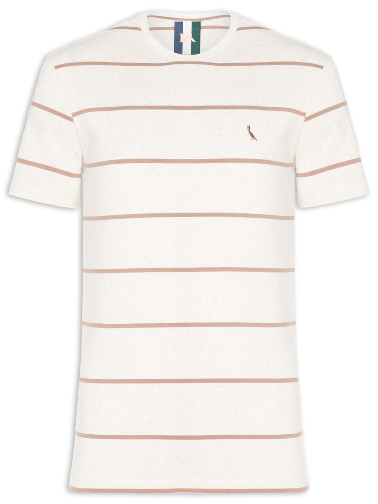 Camiseta Masculina Ft Linho Sol Bege Reserva