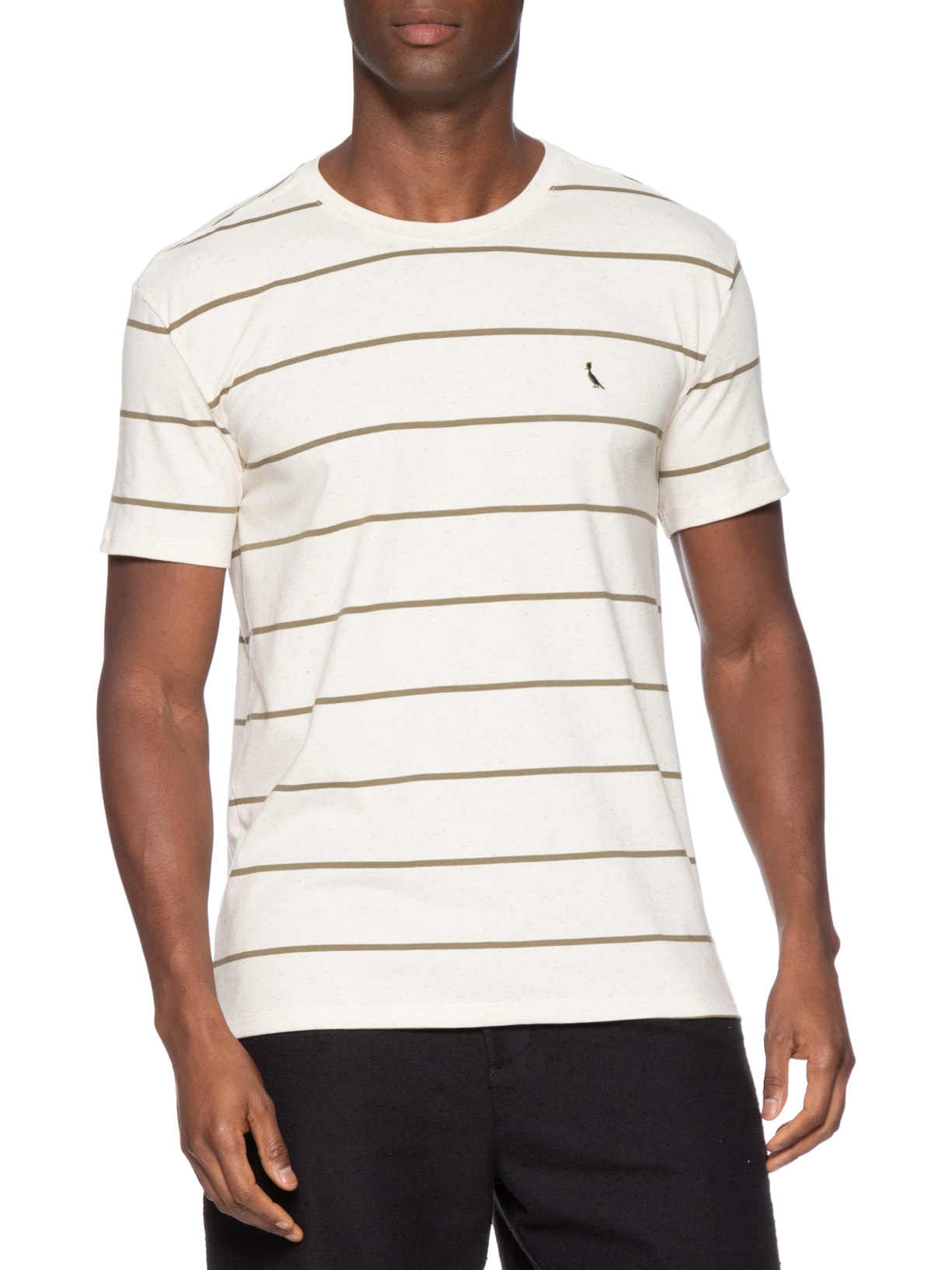 Camiseta Masculina Ft Linho Sol Bege Reserva