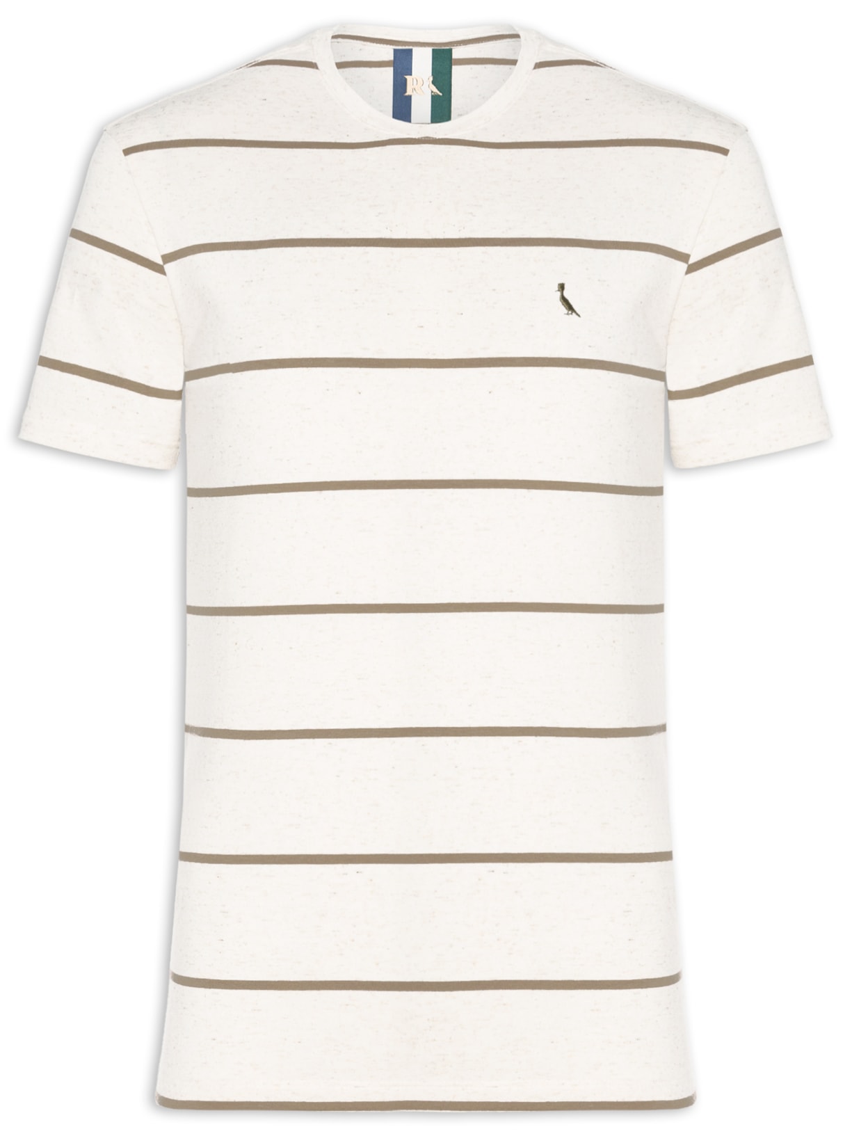 Camiseta Masculina Ft Linho Sol Bege Reserva