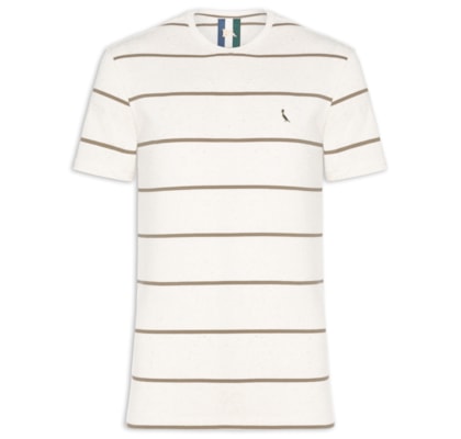 Camiseta Masculina Ft Linho Sol - Bege