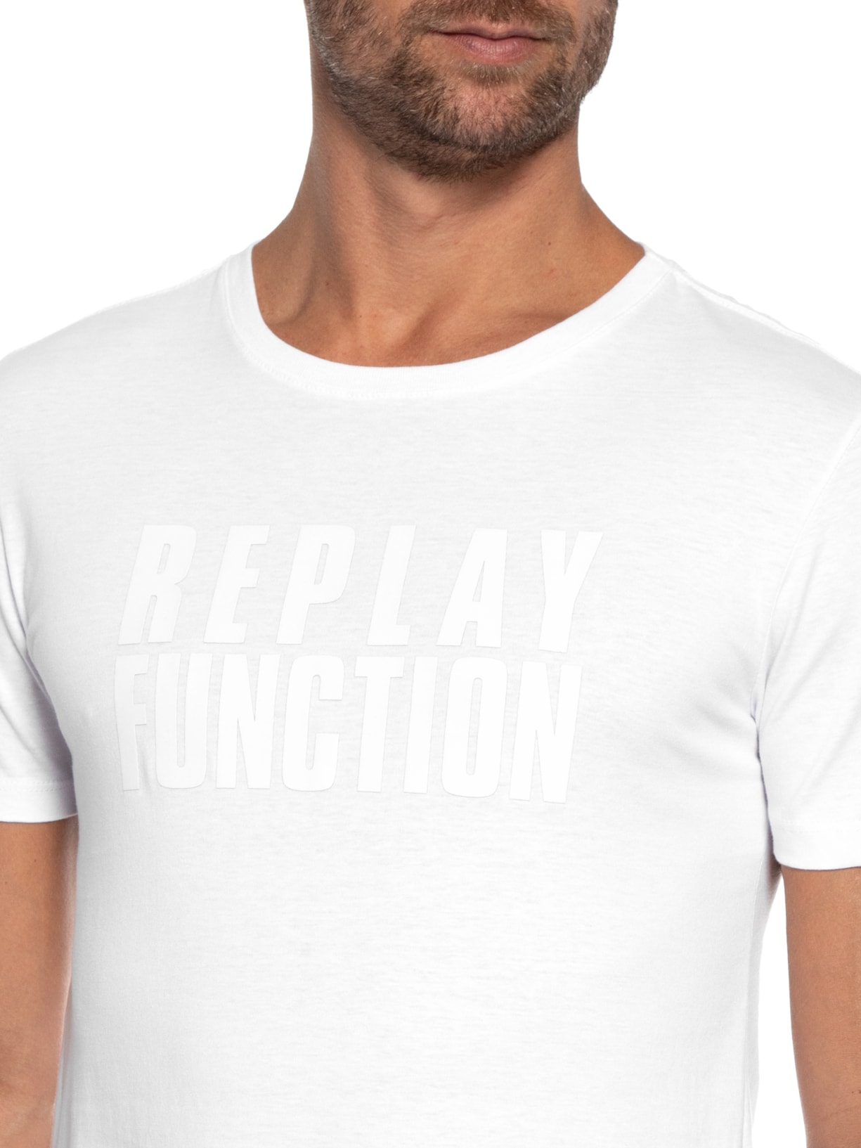 Camiseta Masculina Function Branco Replay