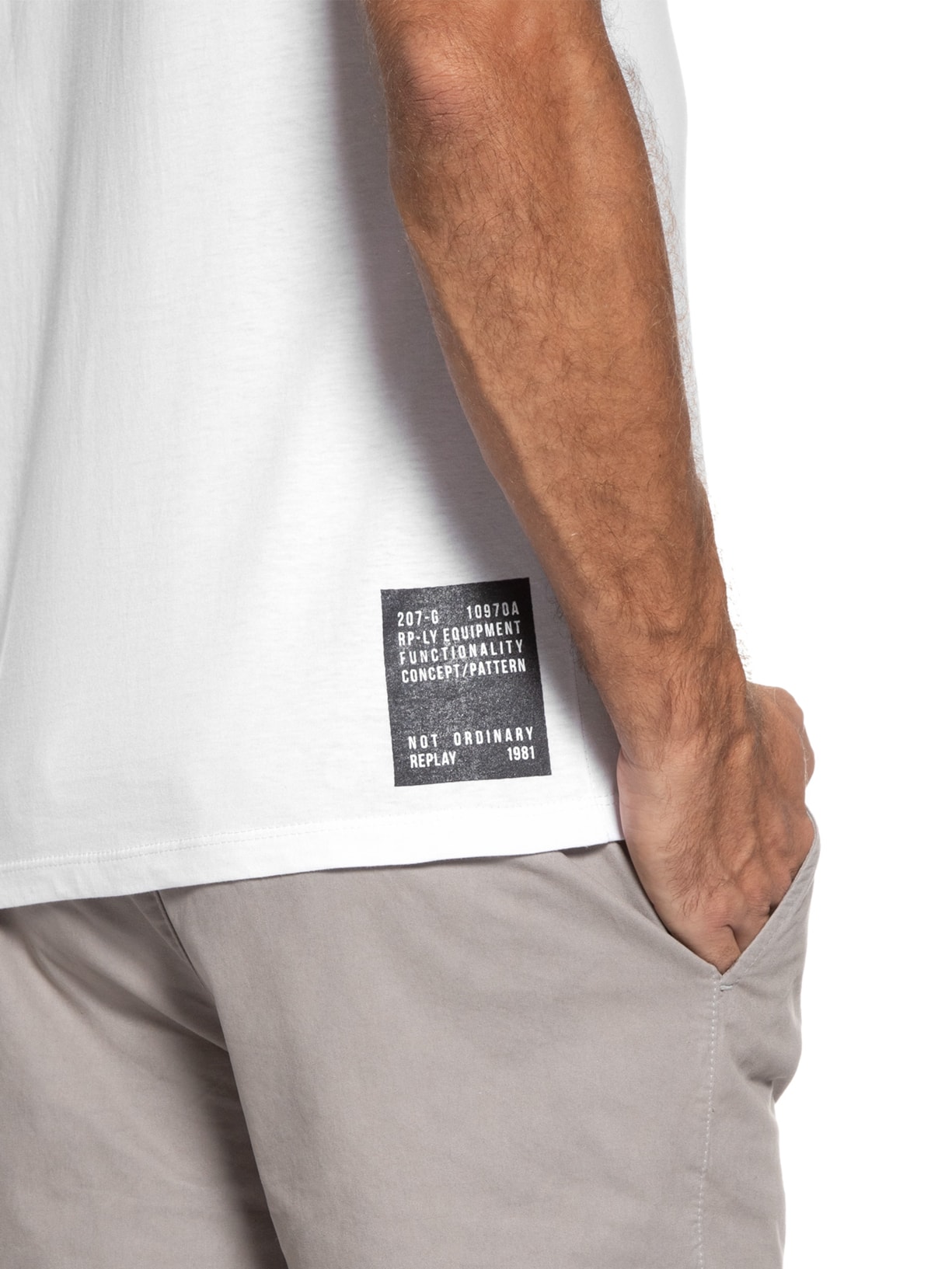 Camiseta Masculina Function Branco Replay