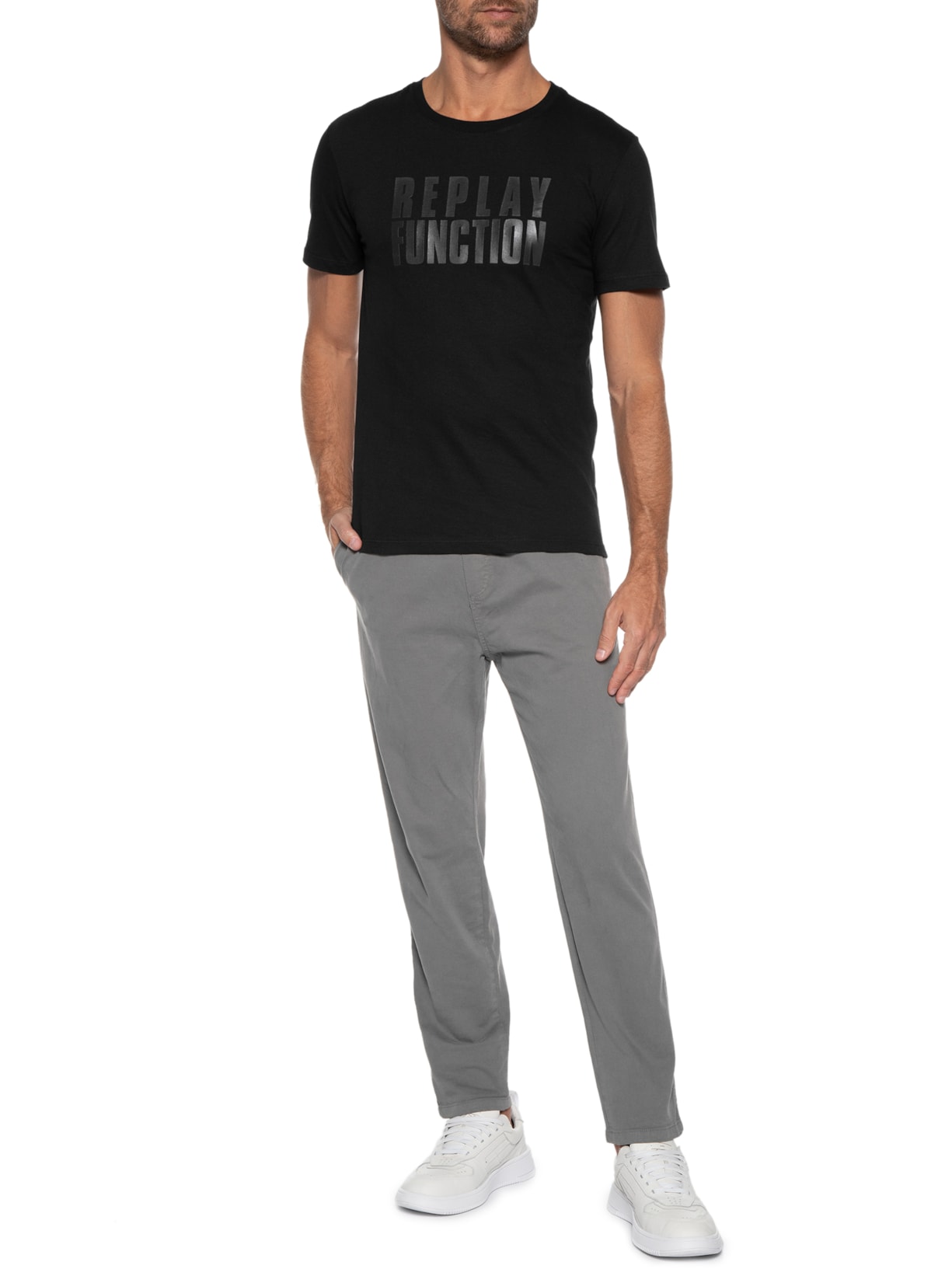 Camiseta Masculina Function Preto Replay