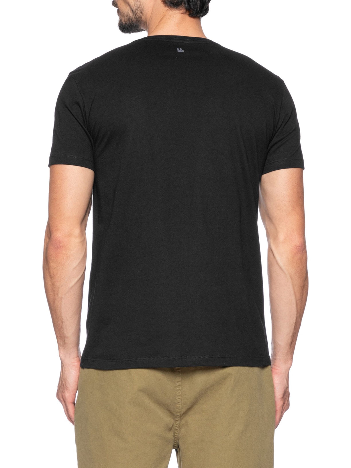  Camiseta Masculina Futebol Preto Foxton