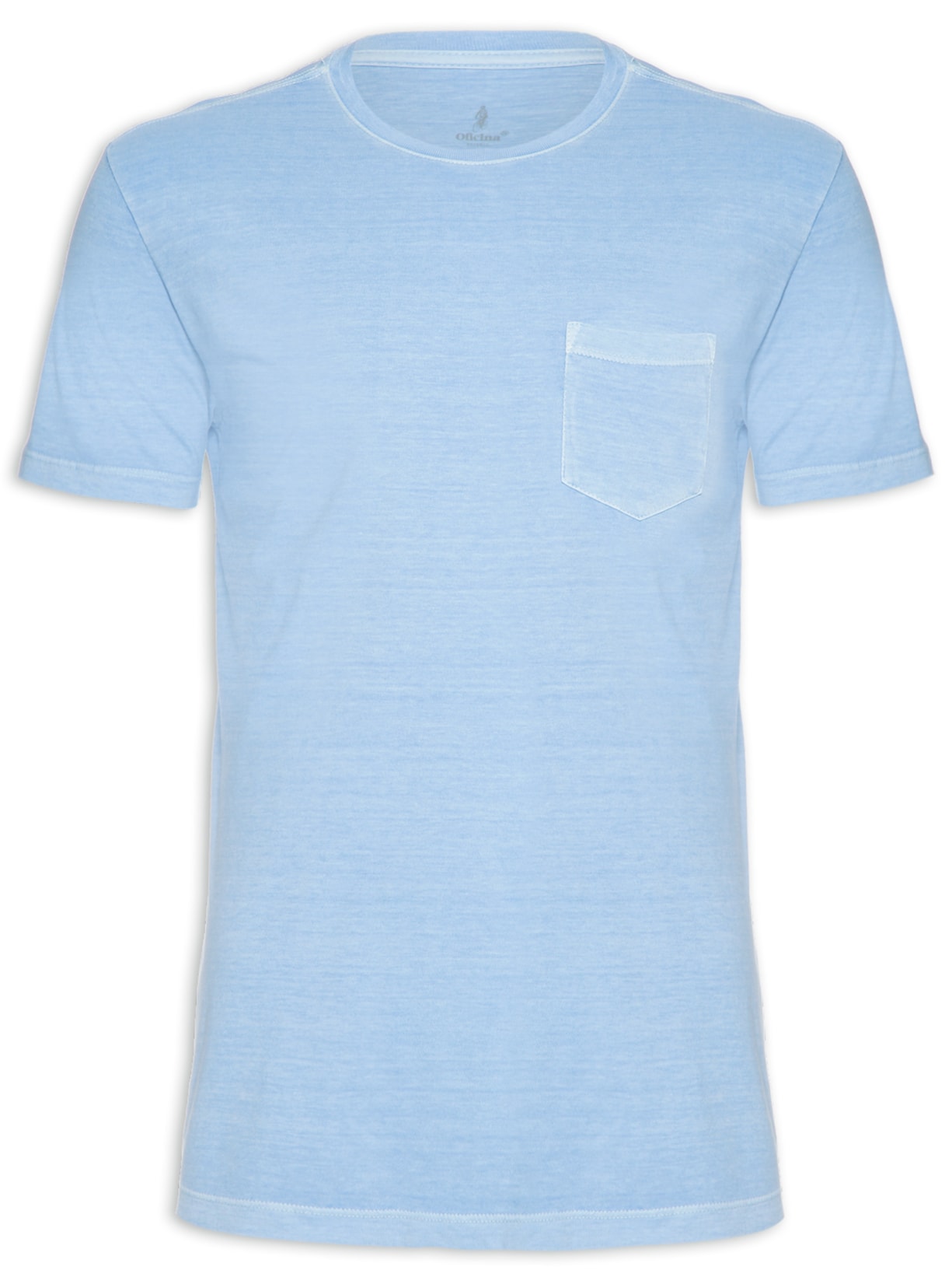 Camiseta Masculina Garment Dye - Azul