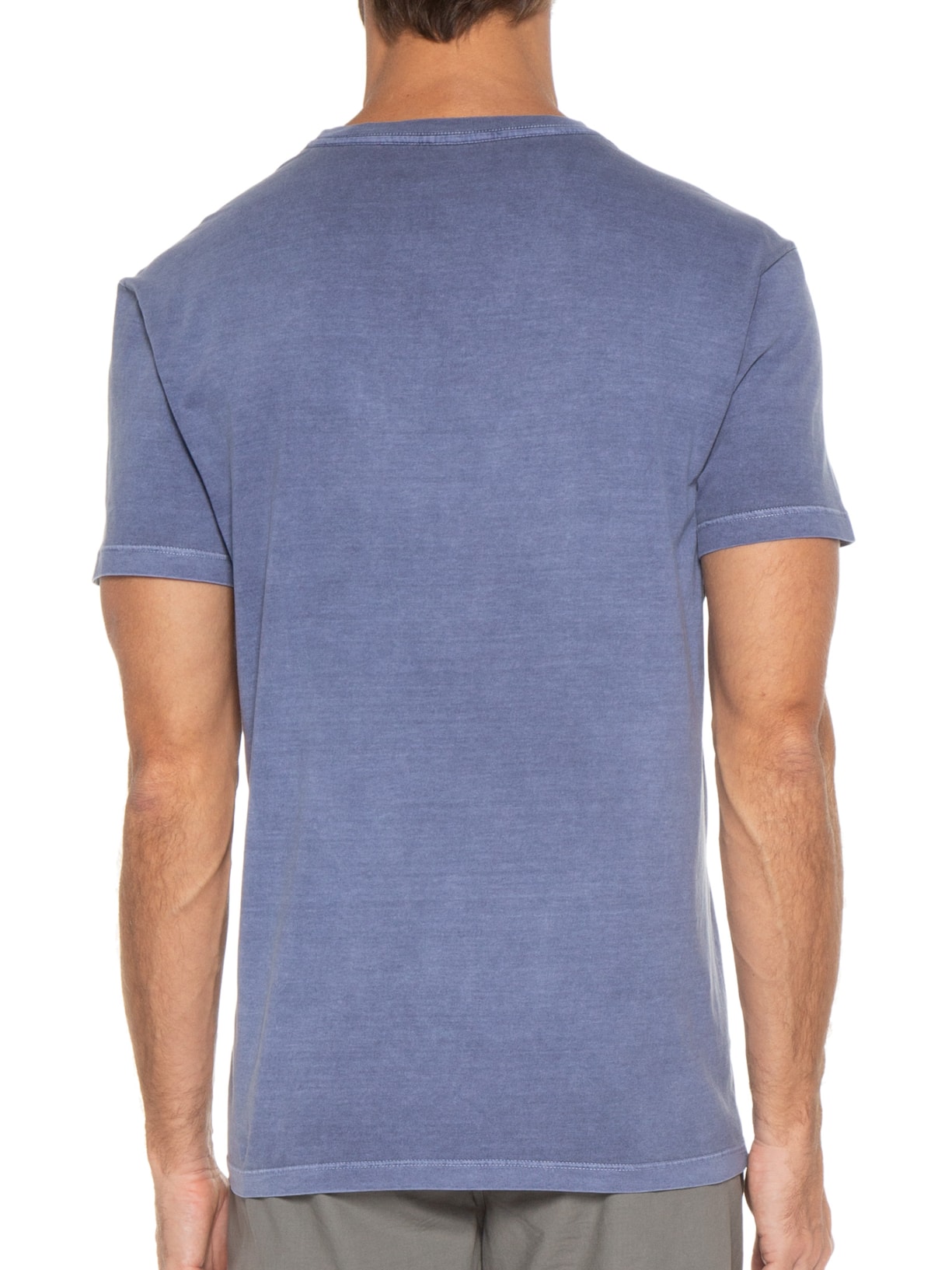Camiseta Masculina Garment Dye Azul Oficina Reserva