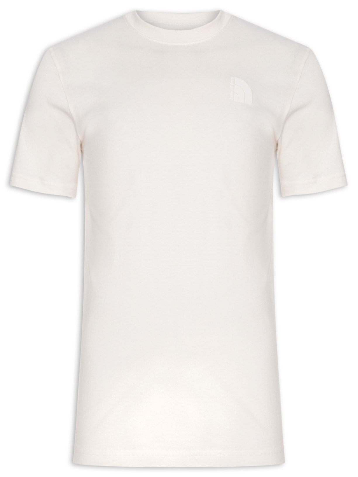 Camiseta Masculina Garment Dye Em Algodão - Branco