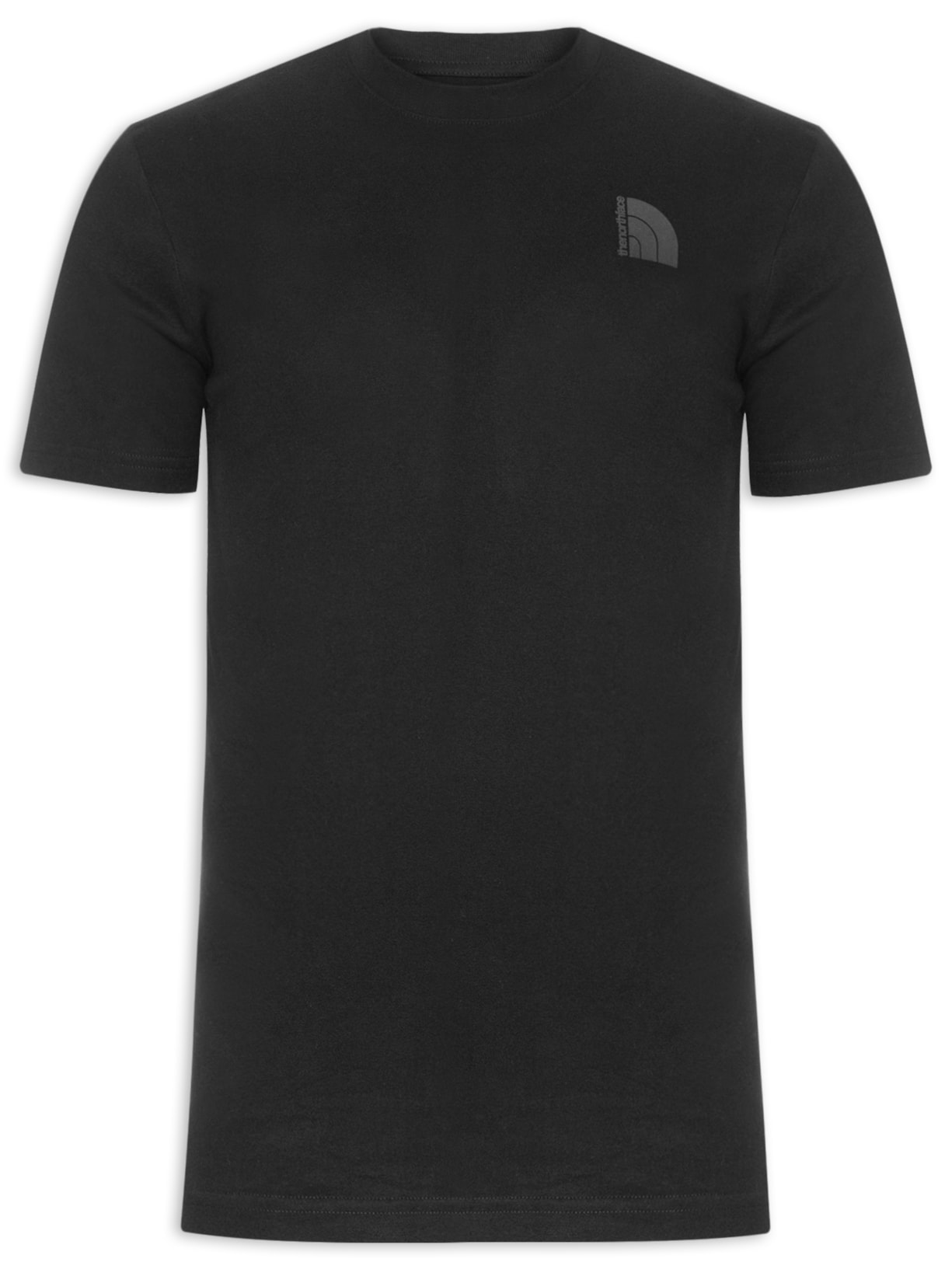 Camiseta Masculina Garment Dye Em Algodão - Preto