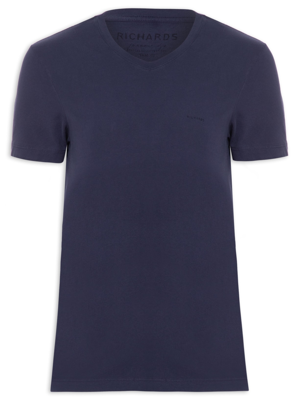 Camiseta Masculina Gd Decote V - Azul