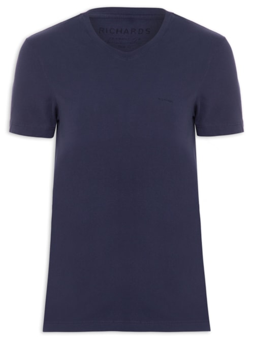Camiseta Masculina Gd Decote V - Azul