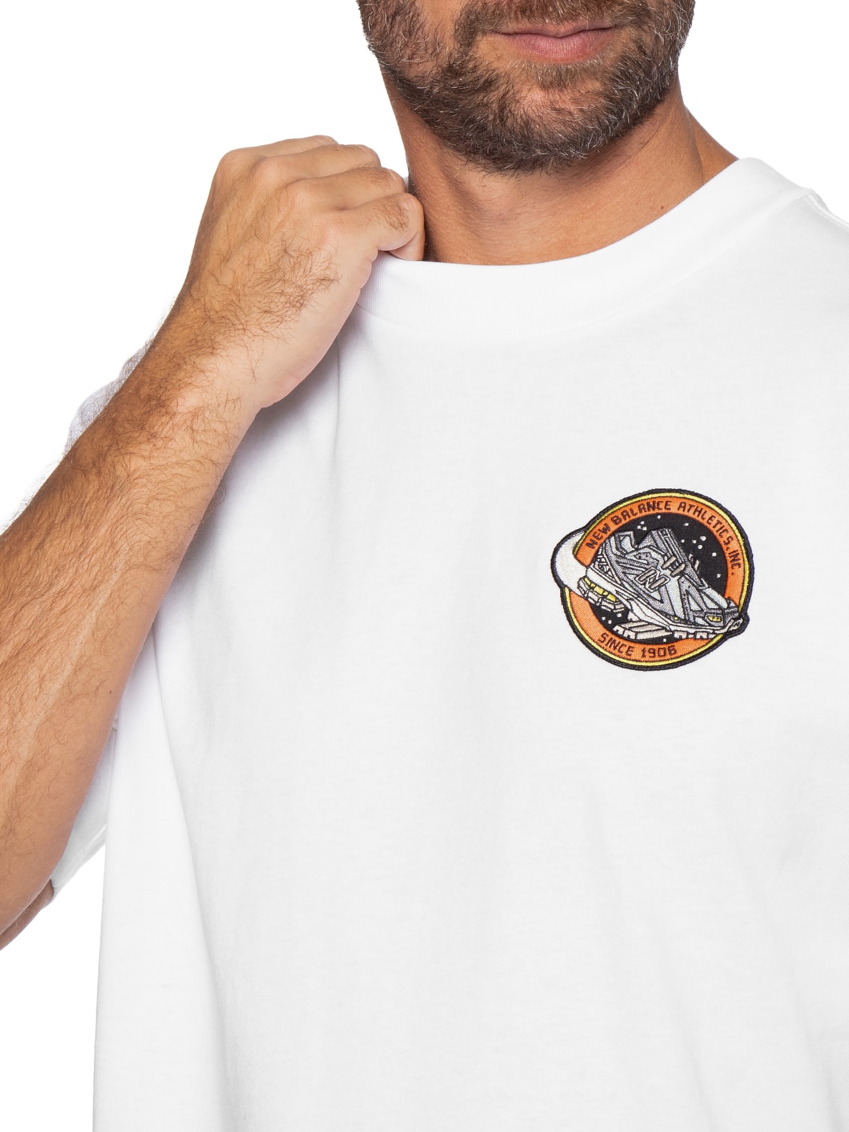 Camiseta Masculina Ghica International Sport Oversized Branco New Balance