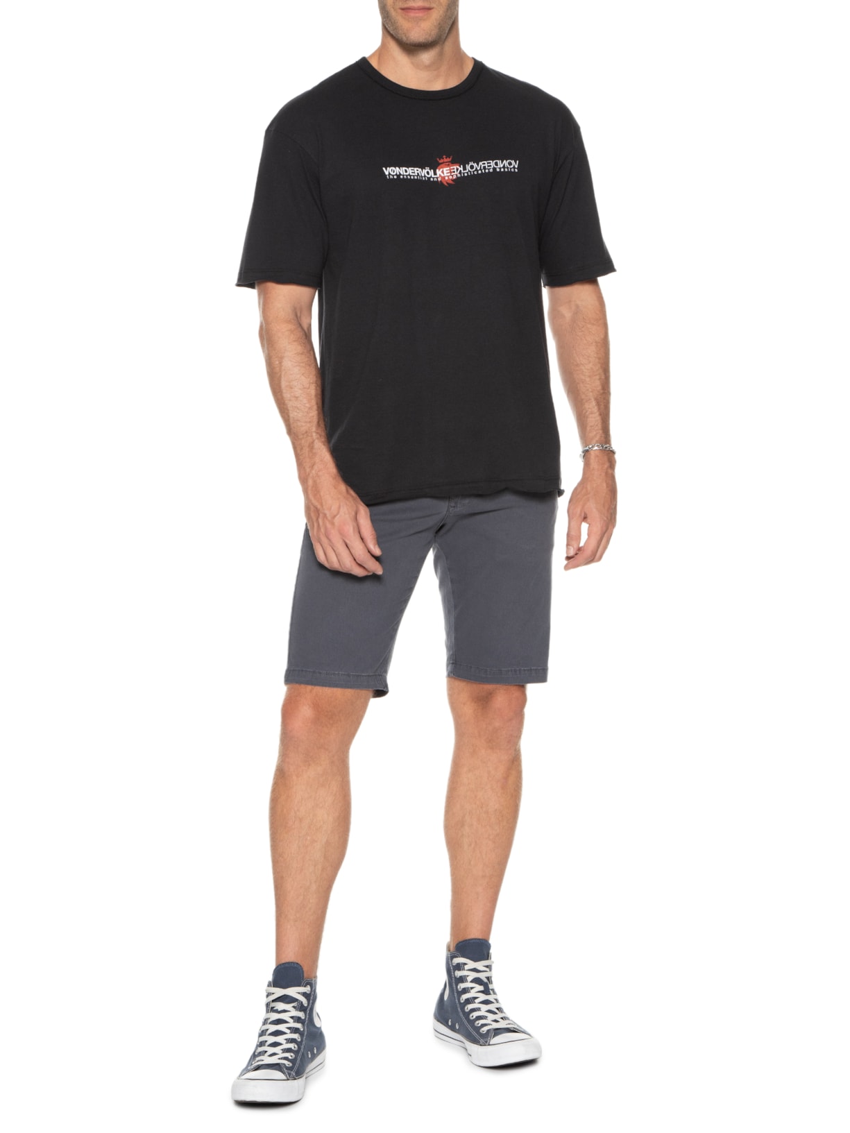 Camiseta Masculina Gilian Preto Von Der Volke