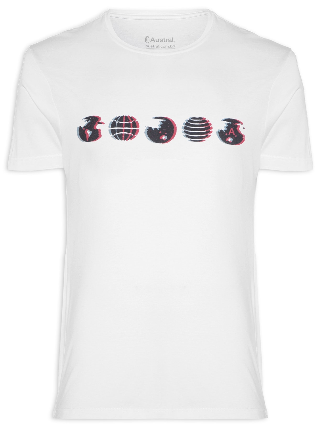 Camiseta Masculina Global - Branco