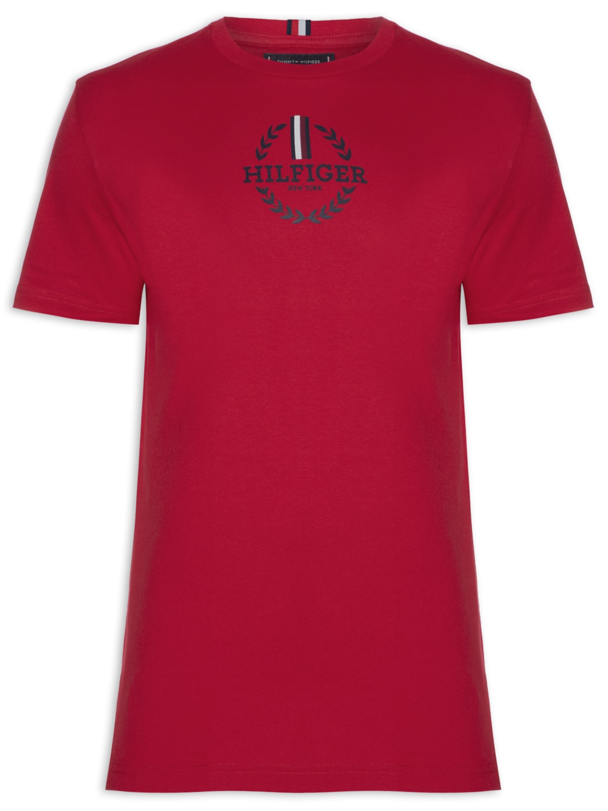 Camiseta Masculina Global Stripe Wreath - Vermelho