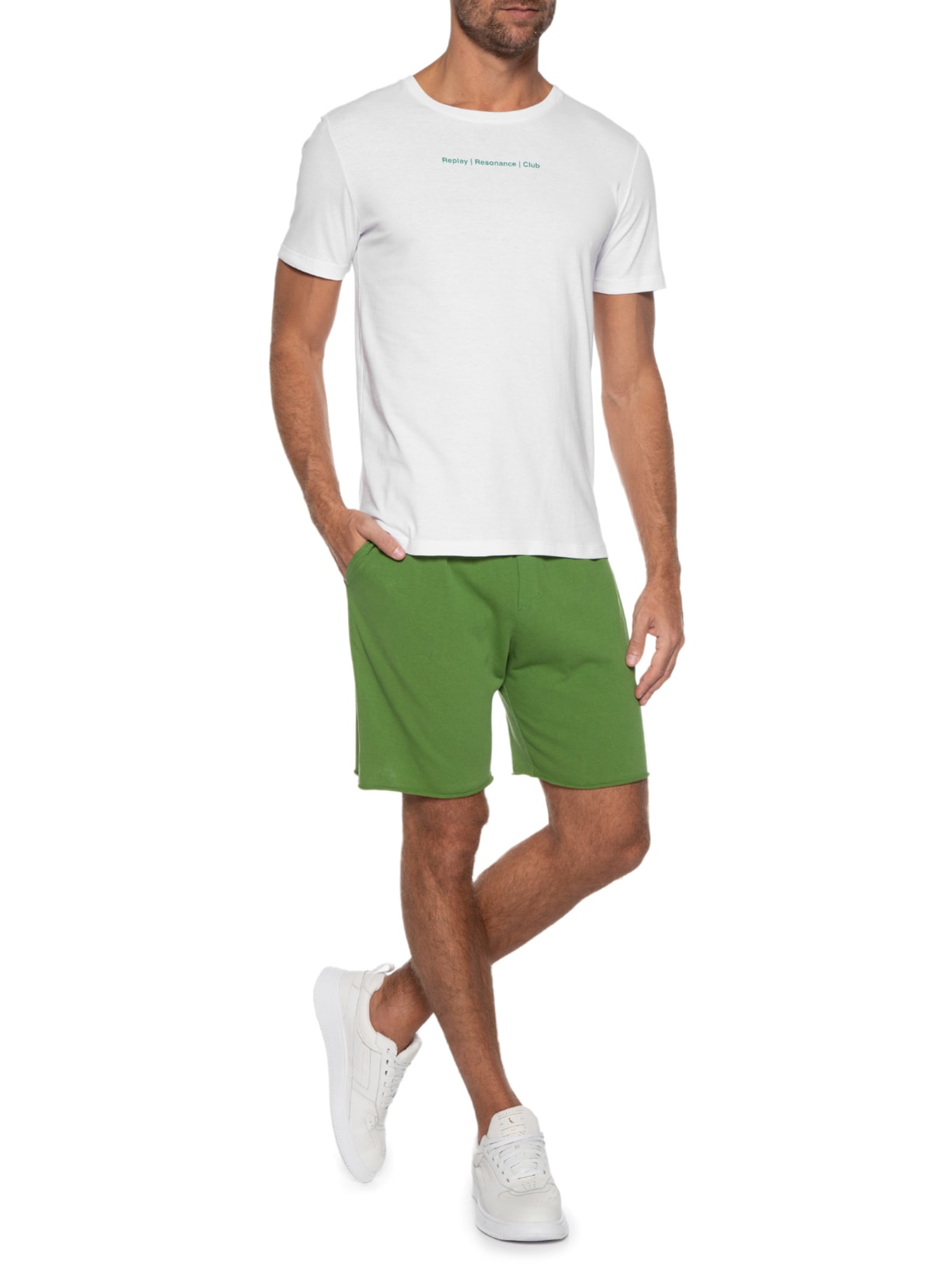 Camiseta Masculina Globe Branco Replay