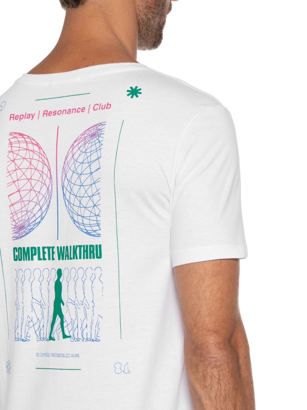 Camiseta Masculina Globe Branco Replay