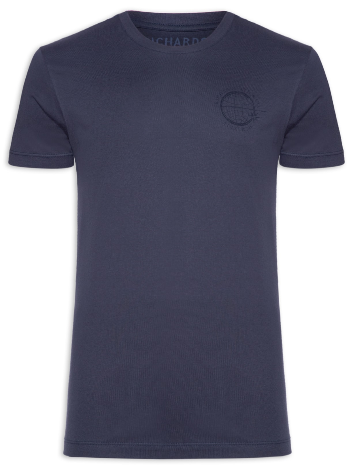 Camiseta Masculina Globo Peito - Azul