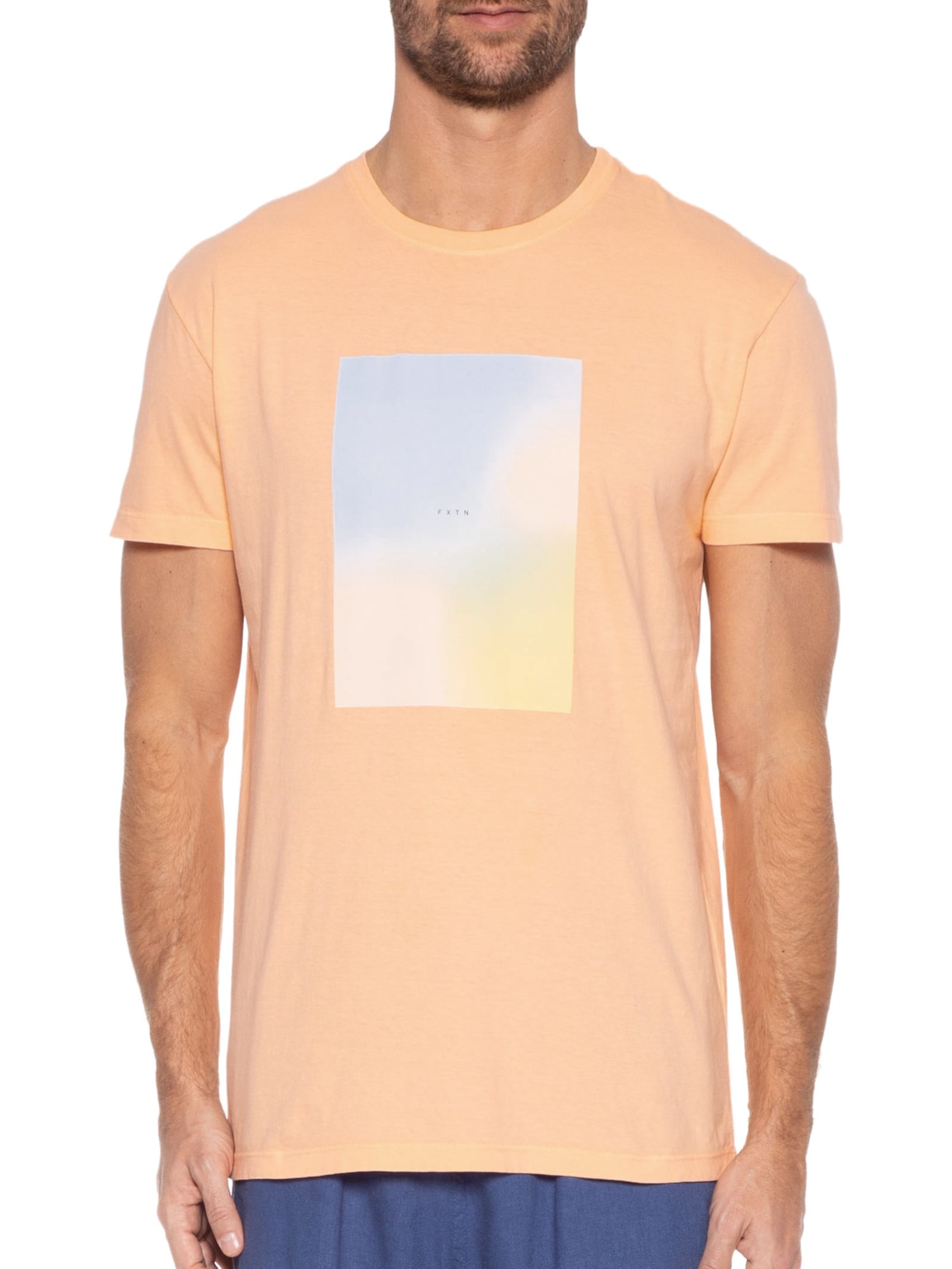 Camiseta Masculina Glow Laranja Foxton