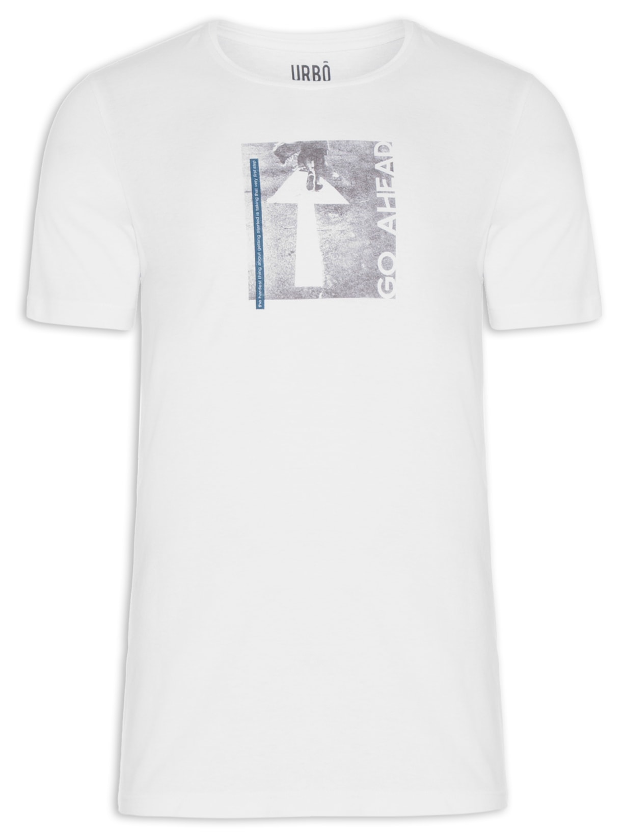 Camiseta Masculina Go Ahead - Branco