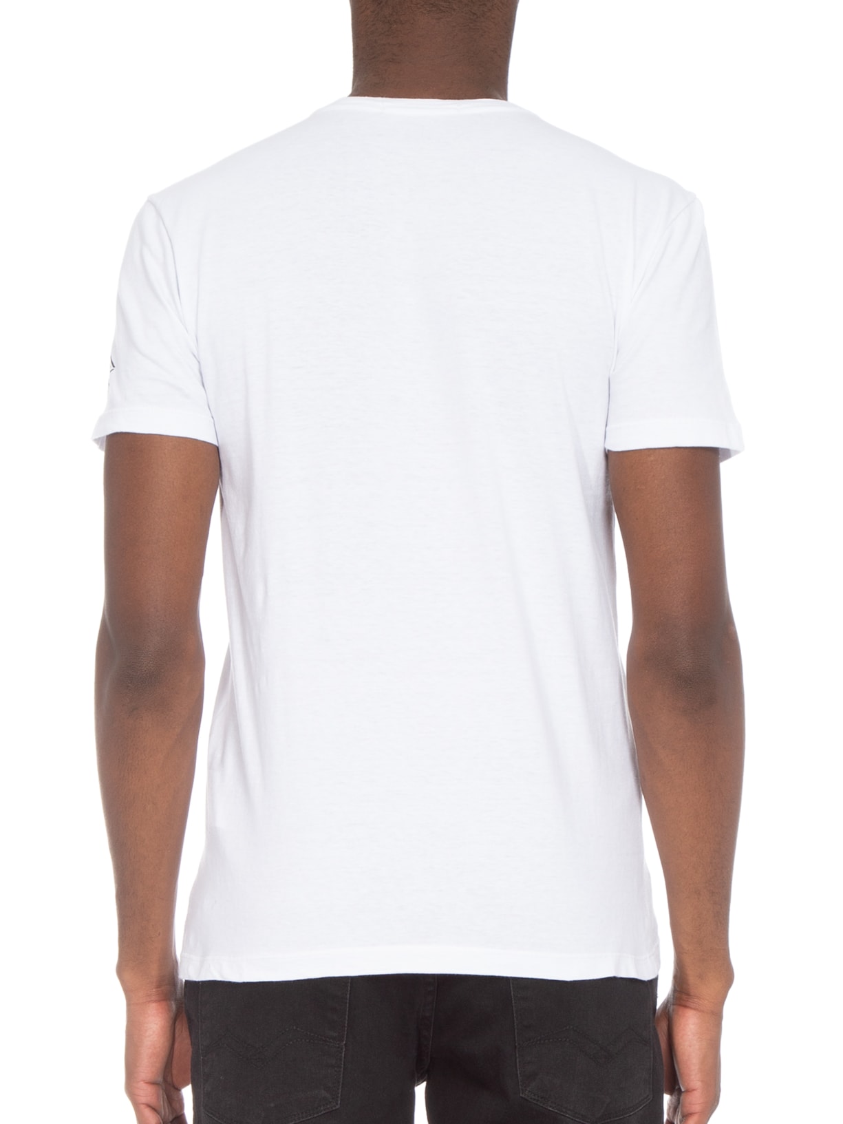 Camiseta Masculina Gola Careca Branco Replay