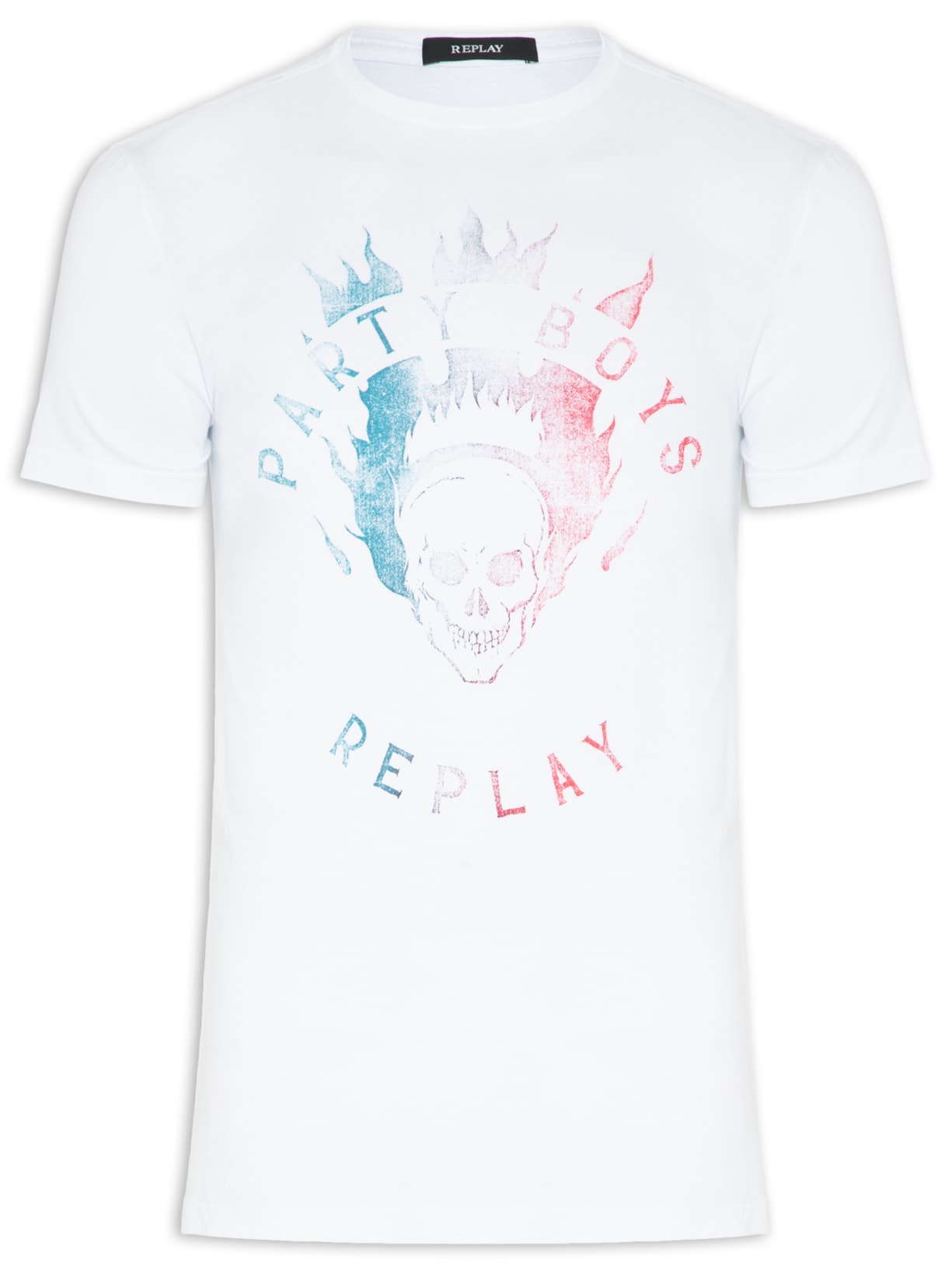 Camiseta Masculina Gola Careca - Branco