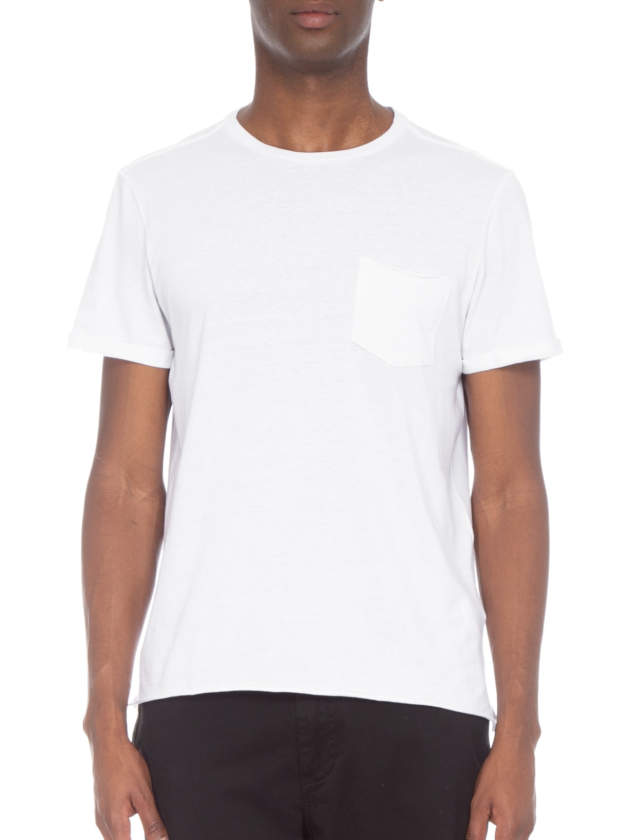 Camiseta Masculina Gola Careca Branco Replay