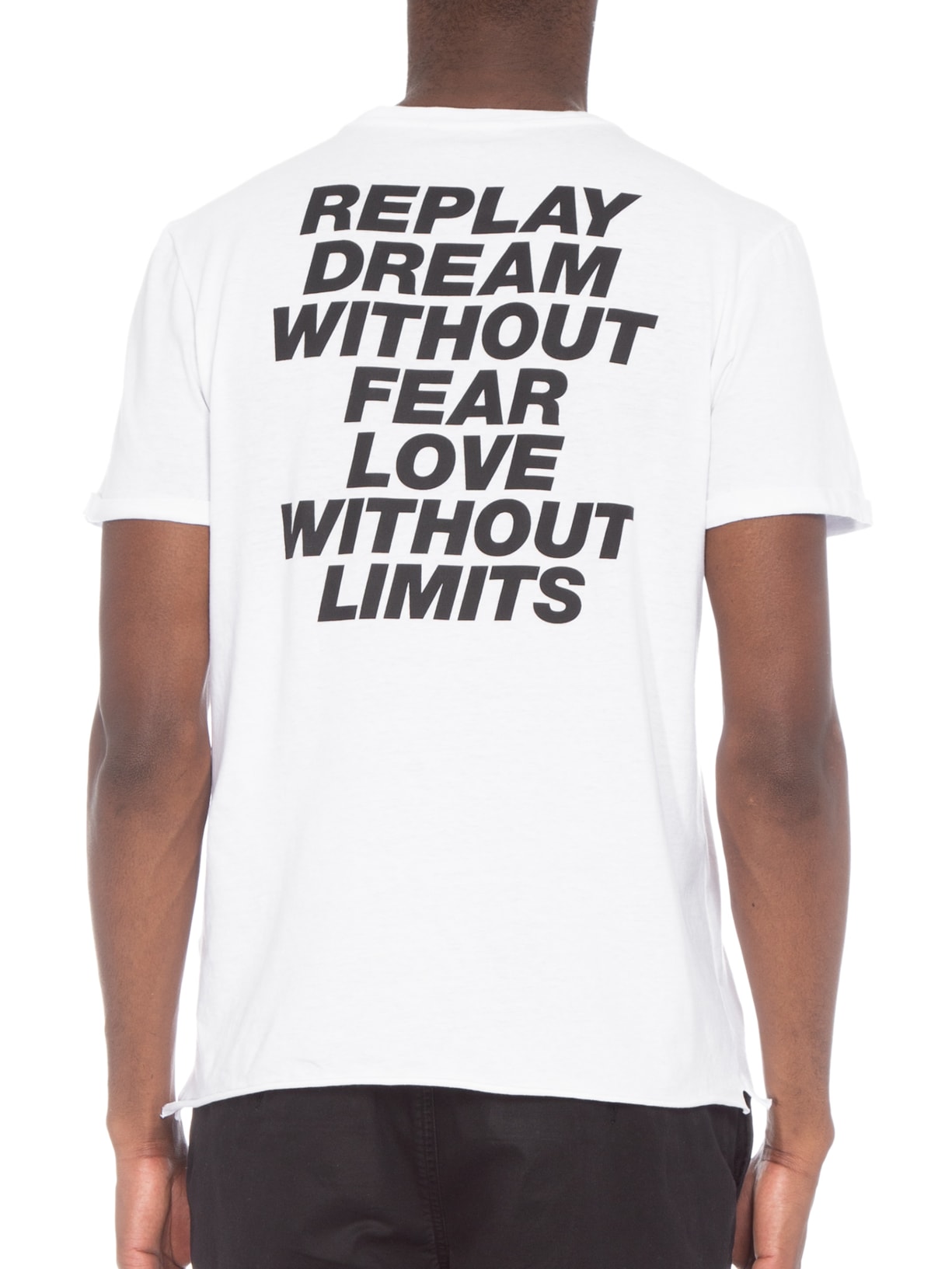 Camiseta Masculina Gola Careca Branco Replay