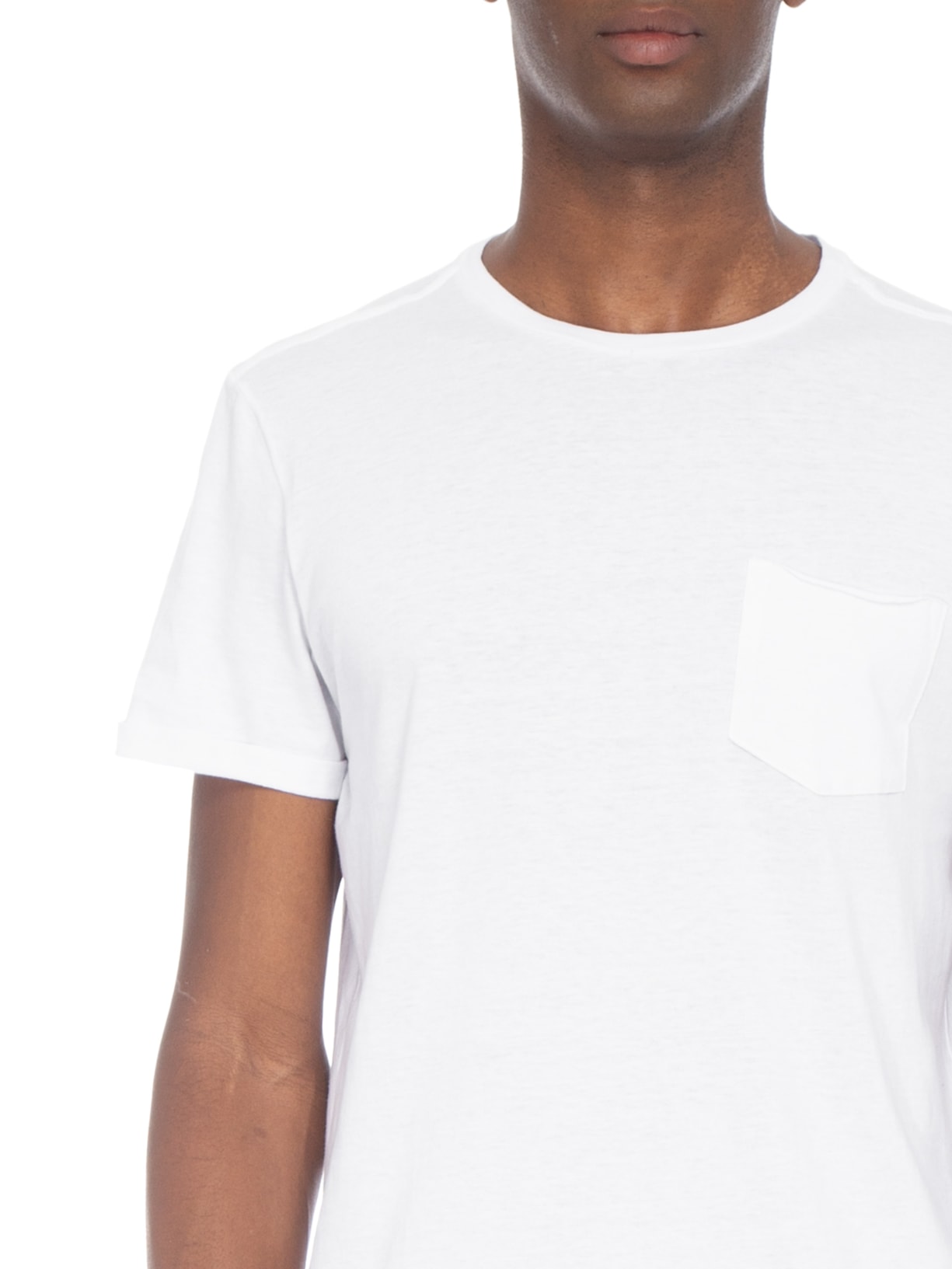 Camiseta Masculina Gola Careca Branco Replay