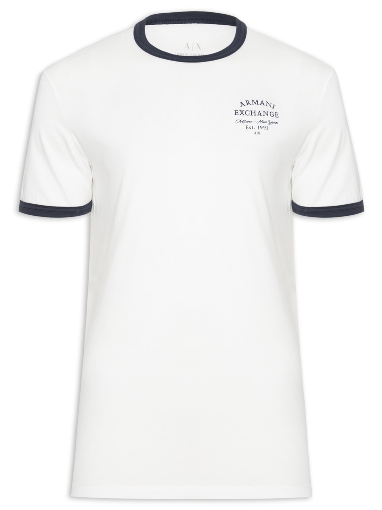 Camiseta Masculina Gola Careca - Branco