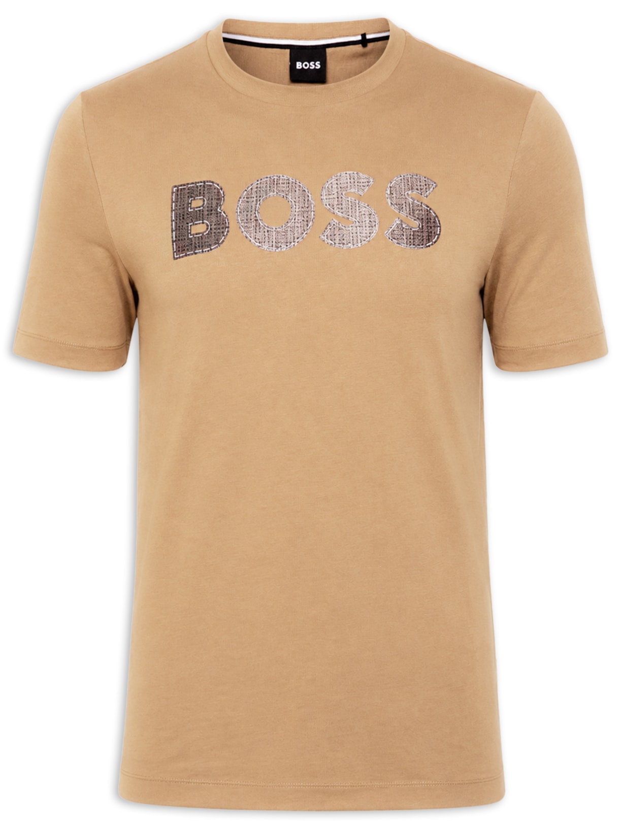 Camiseta Masculina Gola Careca C-Thompson 89 Bege Boss