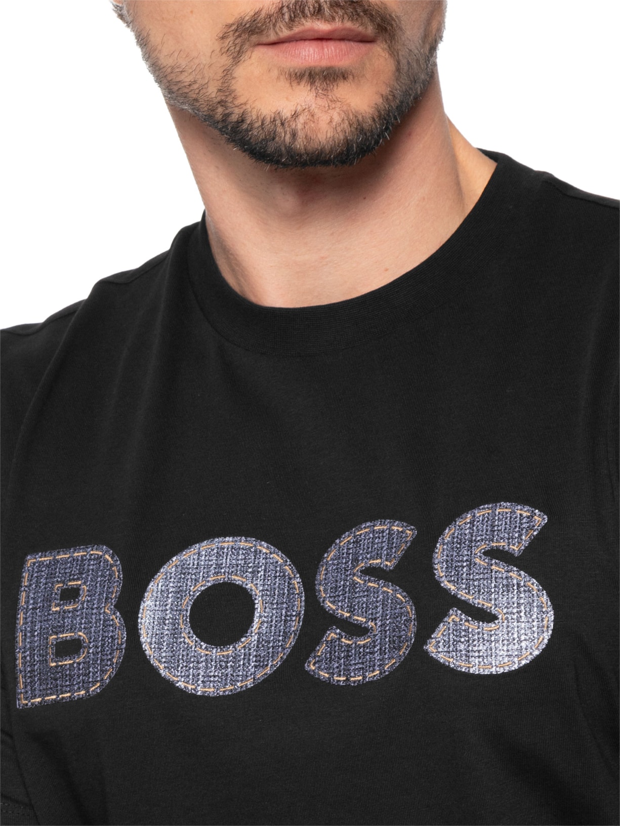 Camiseta Masculina Gola Careca C-Thompson 89 Preto Boss
