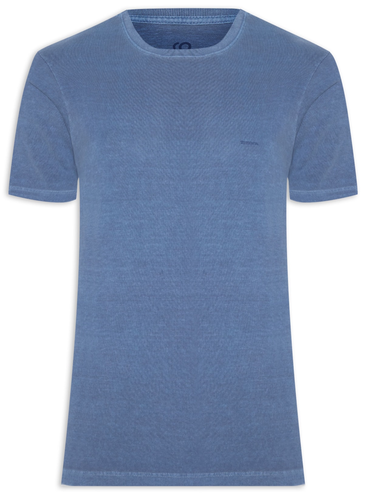 Camiseta Masculina Gola Careca Com Estampa - Azul